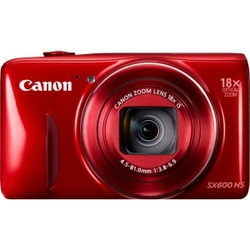 Canon PowerShot SX600 HS 16 Megapixel Compact Camera - Red - 3 LCD - 16 9 - 18x Optical Z