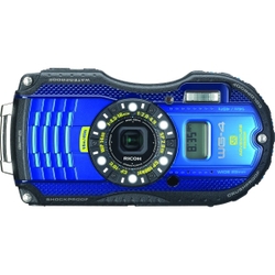 Pentax WG-4 16 Megapixel Compact Camera - Blue - 3 LCD - 16 9 - 4x Optical Zoom - 7.2x