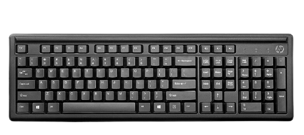 HP 100 Wired Keyboard With USB Compatibility Best Keyboard For Typing
